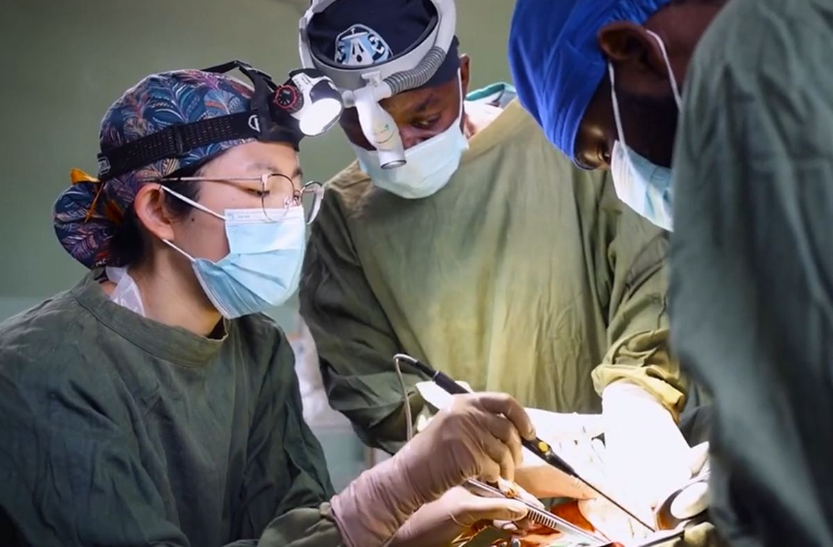 Surgical team at work